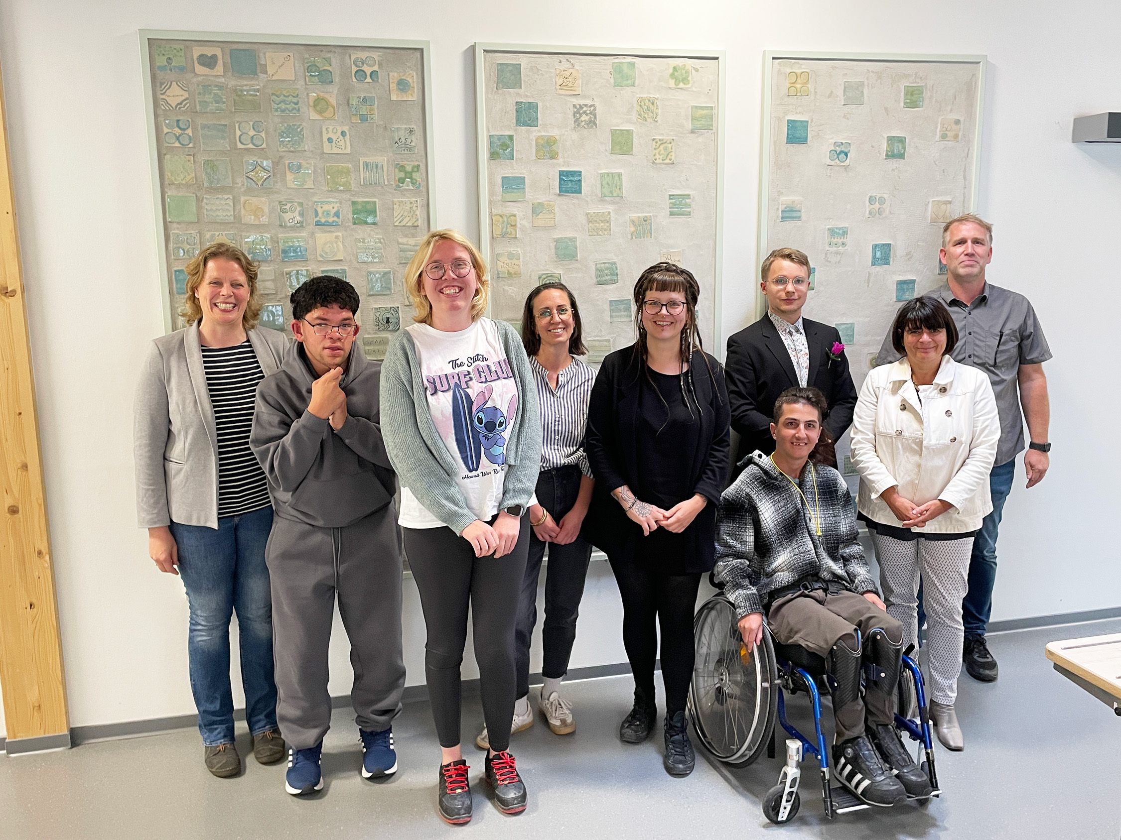 Ein „glamouröses“ Mosaik für das Delme-Bildungszentrum
